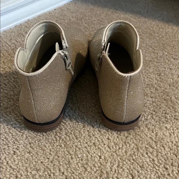 Girls Target Cat and Jack Gold Glitter Ankle Boots - Picture 3 of 8